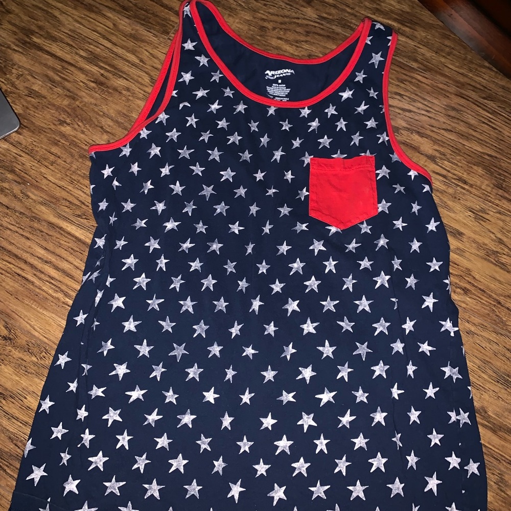 Red white and blue tank top